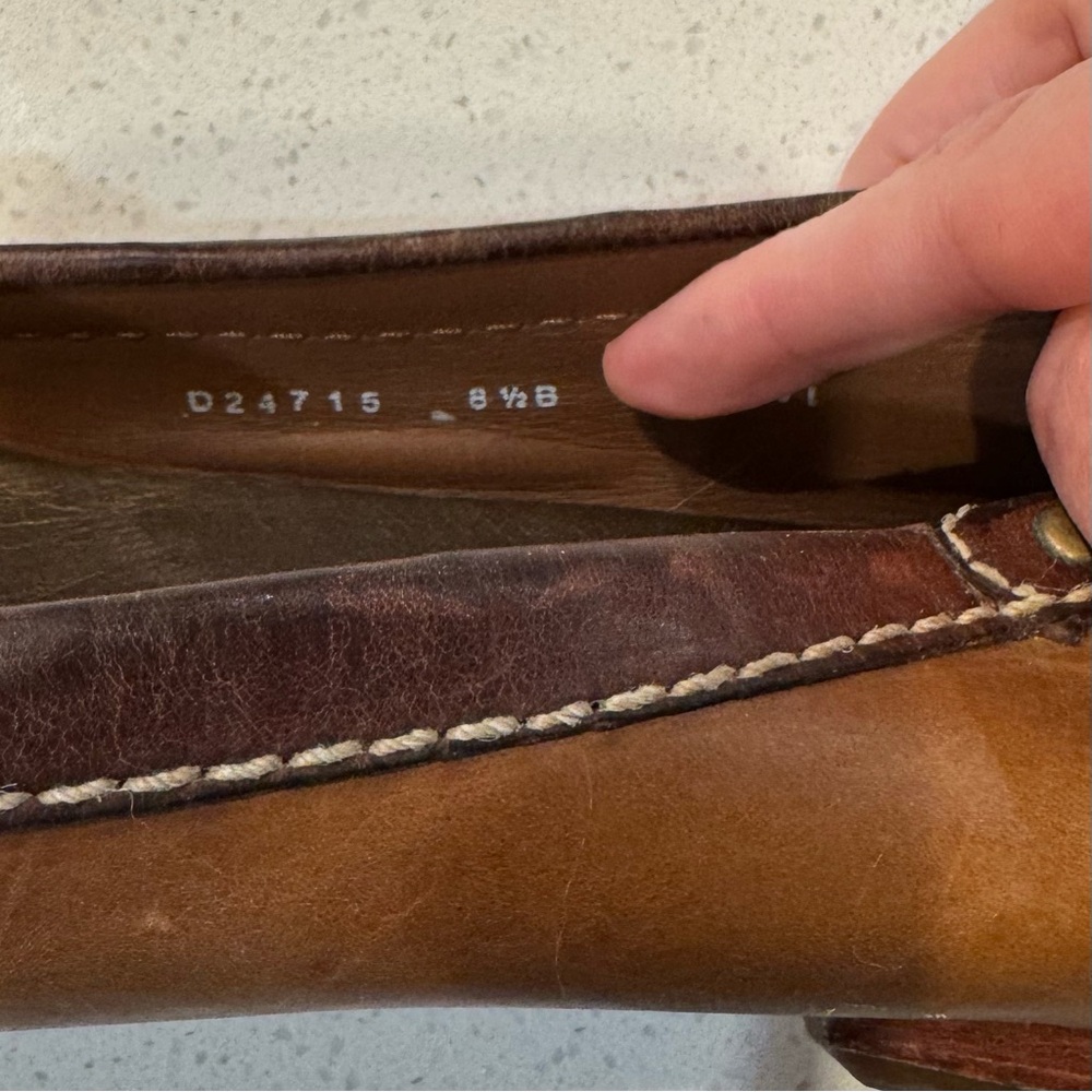 Cole Haan Nike Air Brown Leather Loafers - Picture 4 of 7